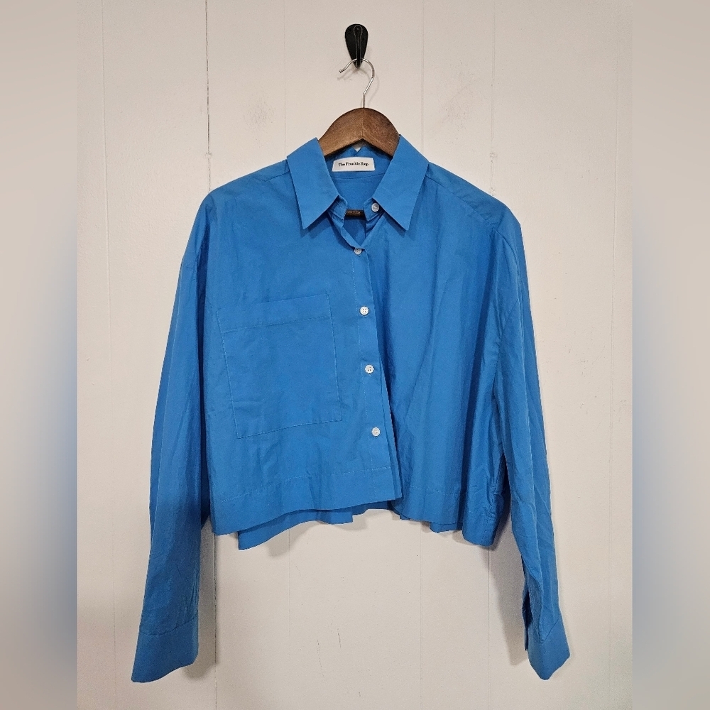 The Frankie Shop: Lawan Cropped Shirt - Picture 3 of 7